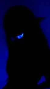 ai character: midna shadow background