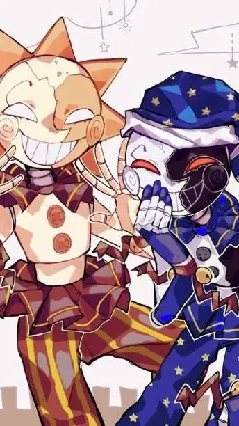 ai character: moon x sun background