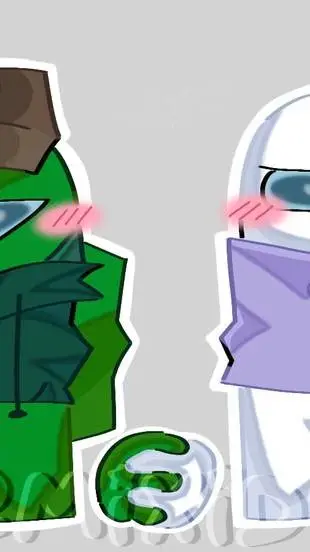 ai character: verde x blanco  background