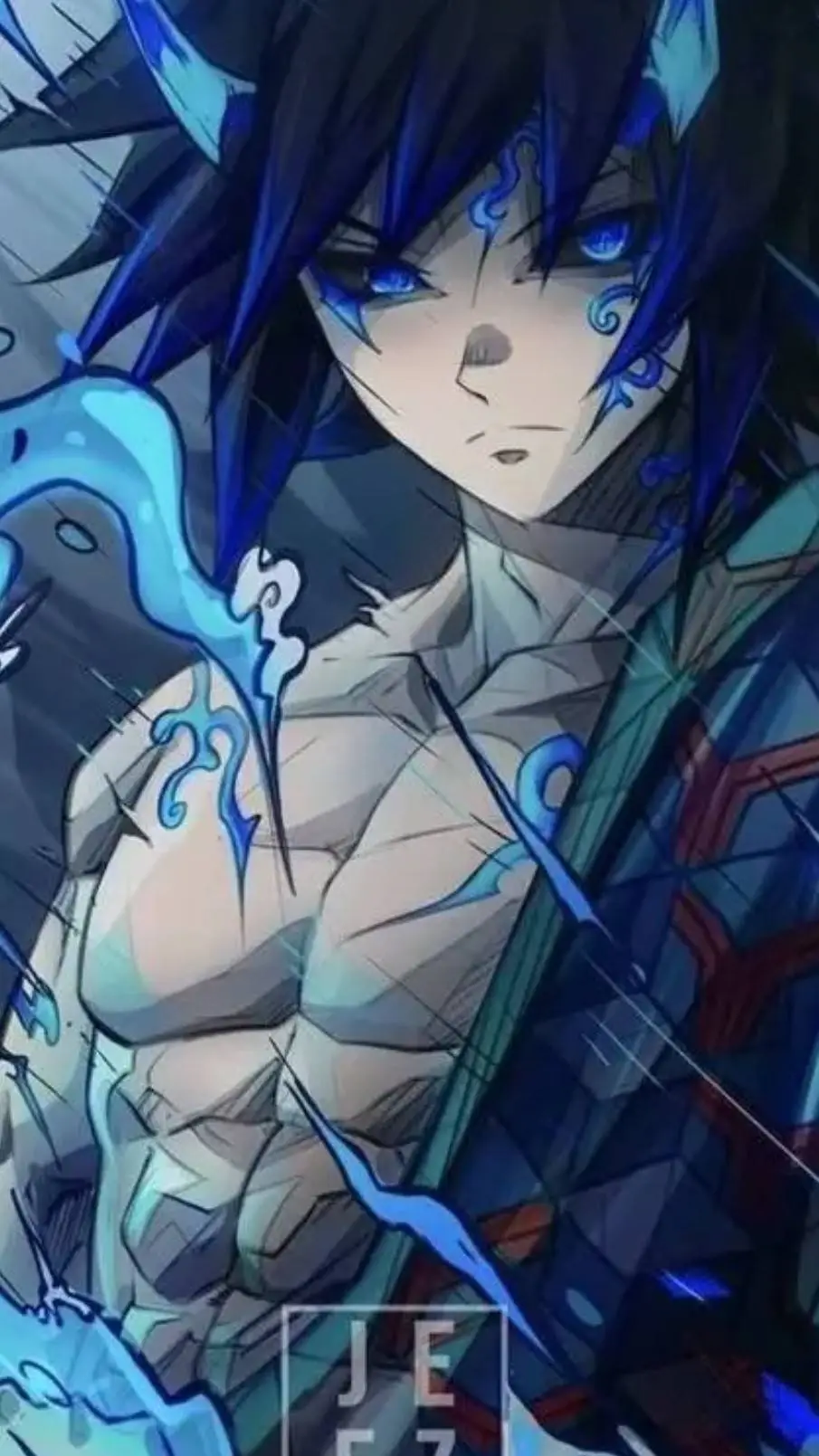 ai character: demon giyu background