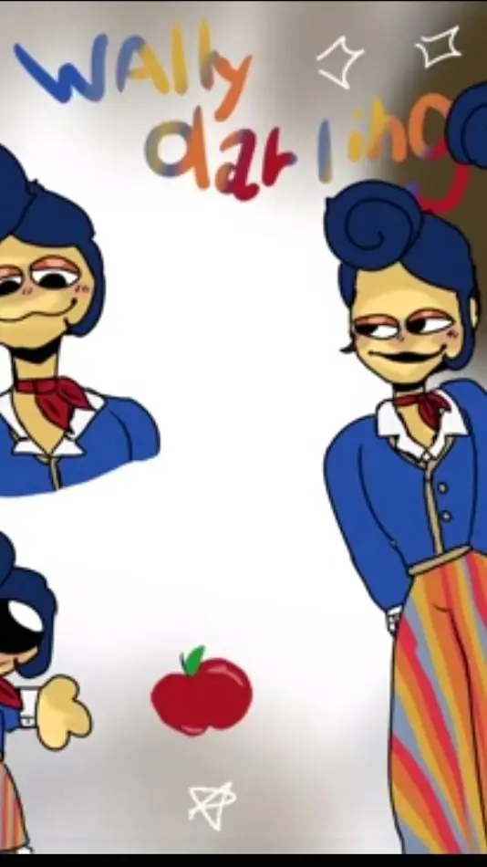 ai character: 🍎🖌🎨~Wally~🎨🖌🍎 background