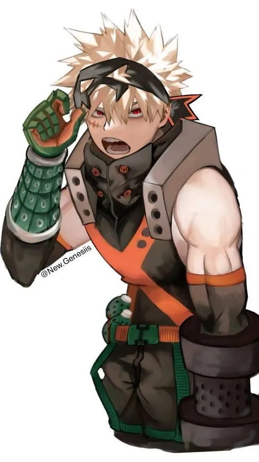 ai character: Bakugo-sleepy background
