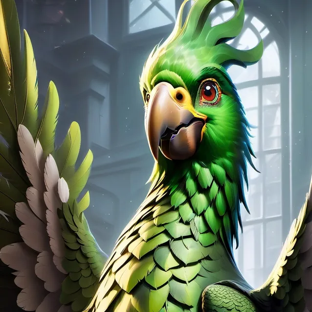 chat with ai character: green birdy 