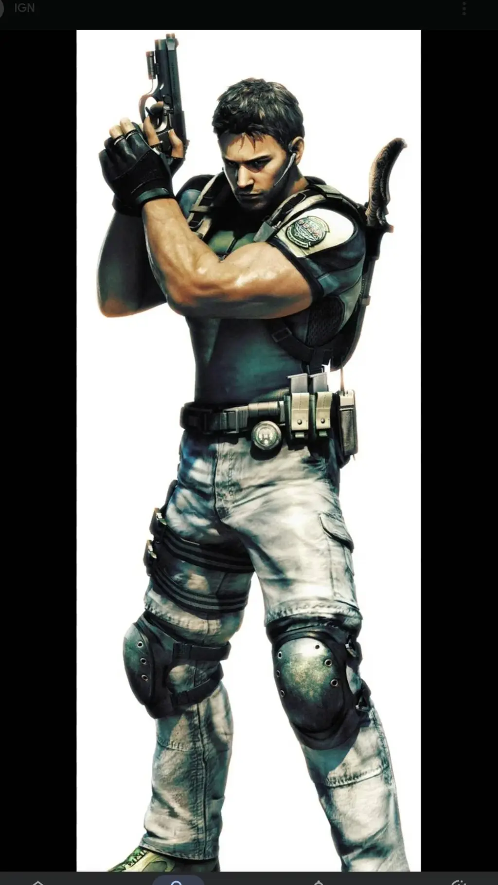 ai character: Chris renfield  background