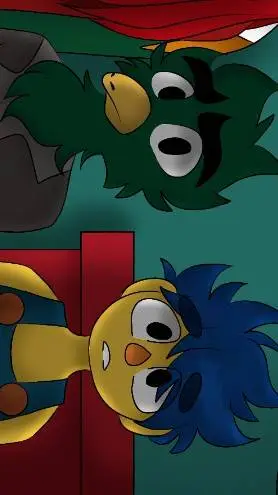 ai character: Duck y Yellow background