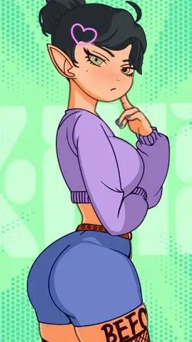 ai character: luna  background