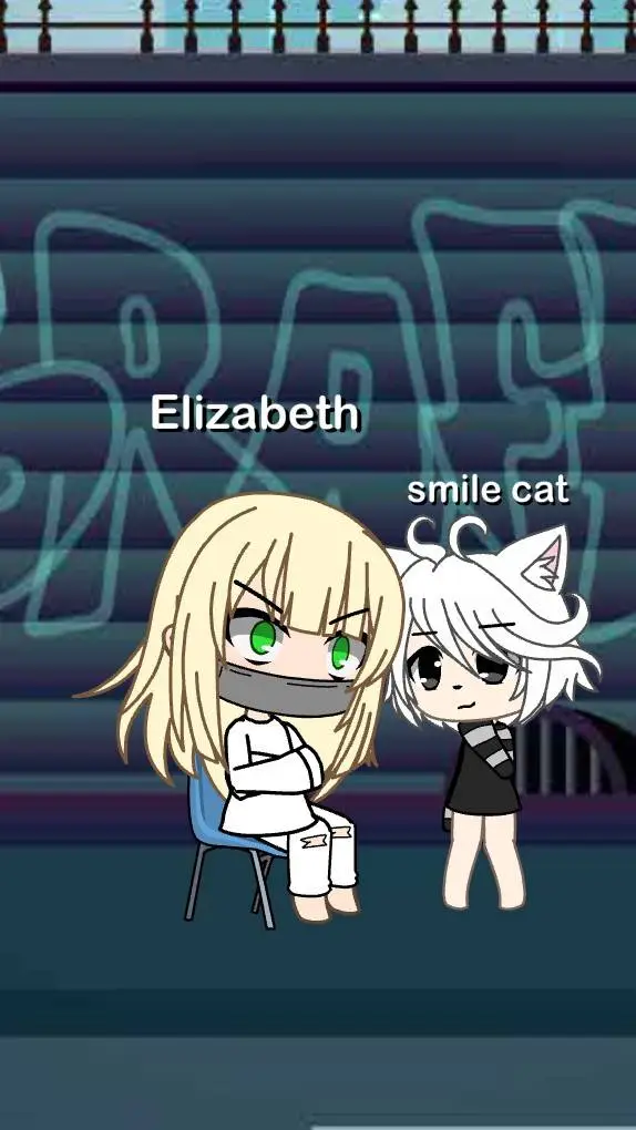 ai character: baby smile cat  background