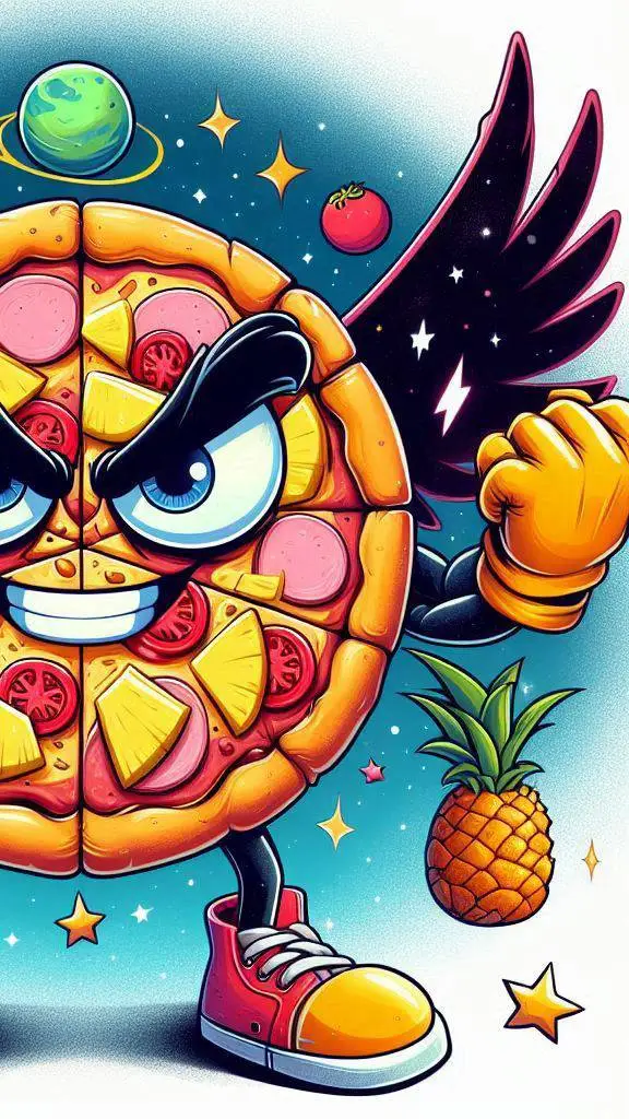 ai character: boss ananasito background