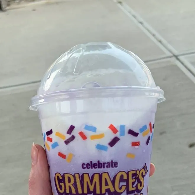 chat with ai character: grimace shake