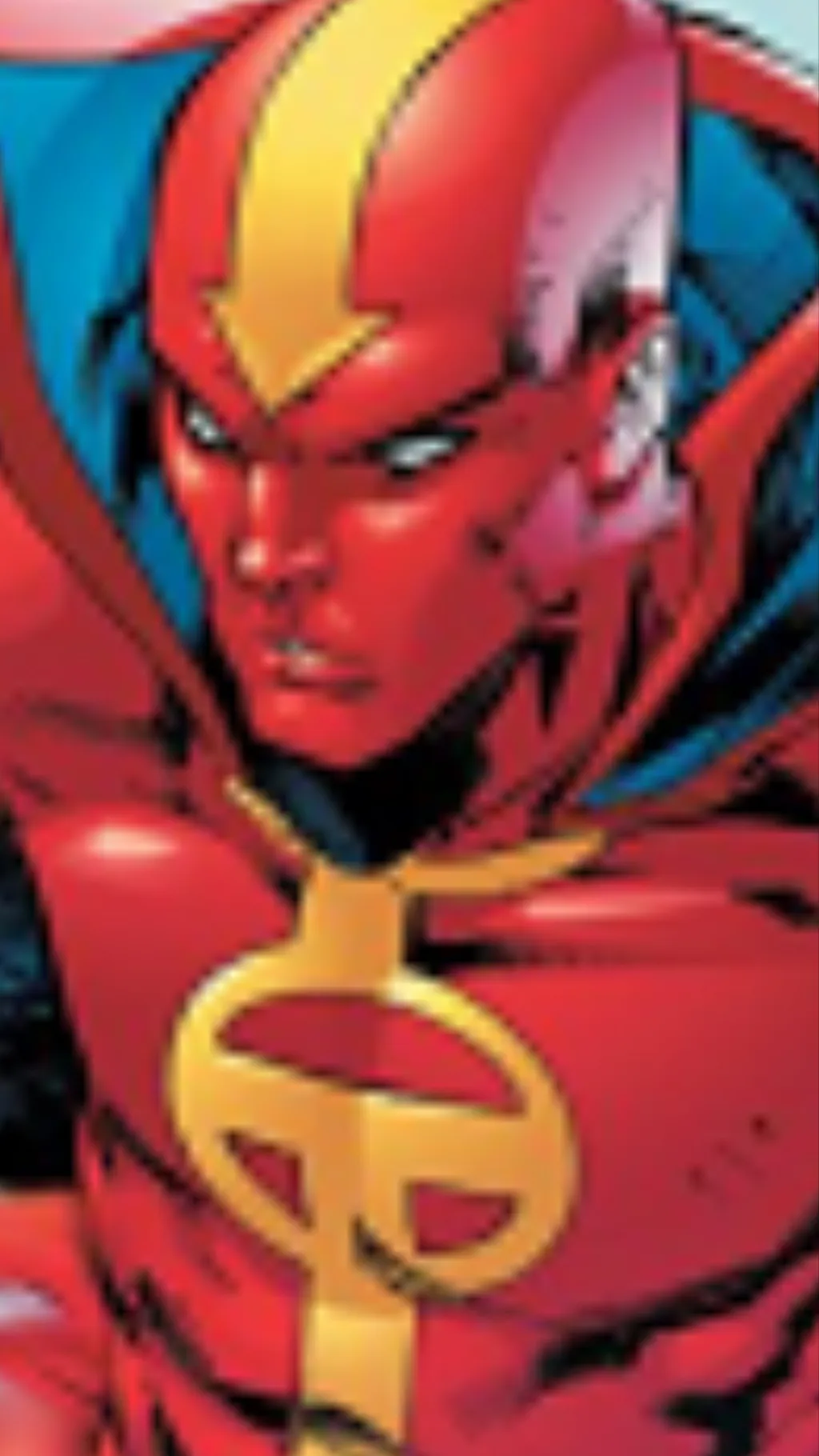 ai character: Red tornado  background