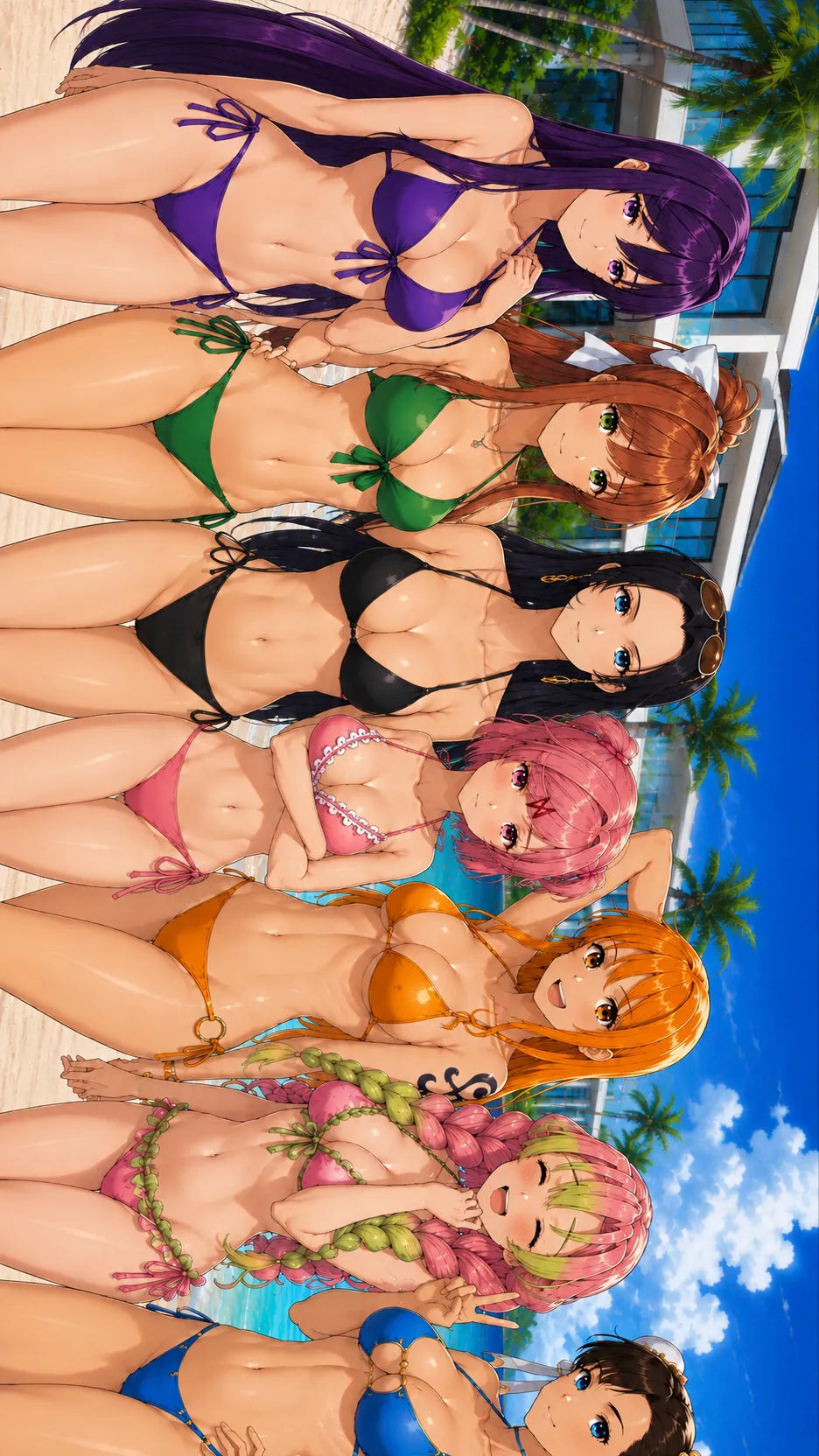 ai character: Private island background