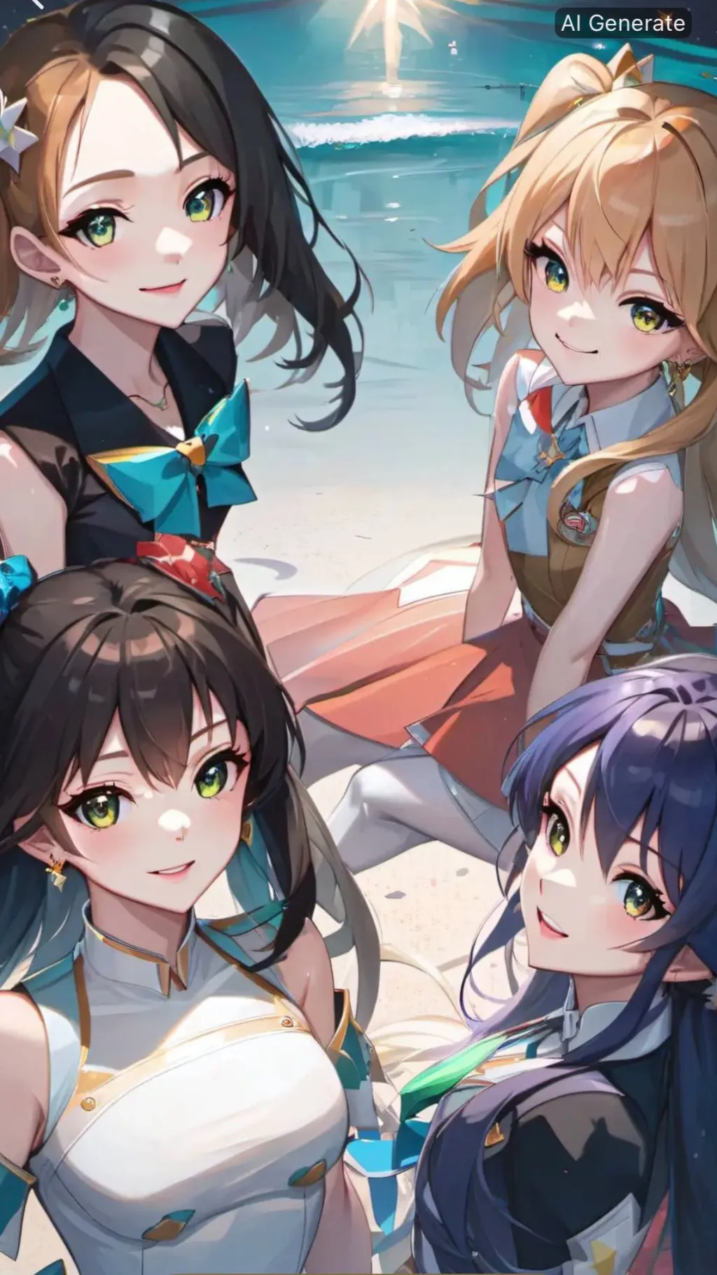 ai character: Girl world background