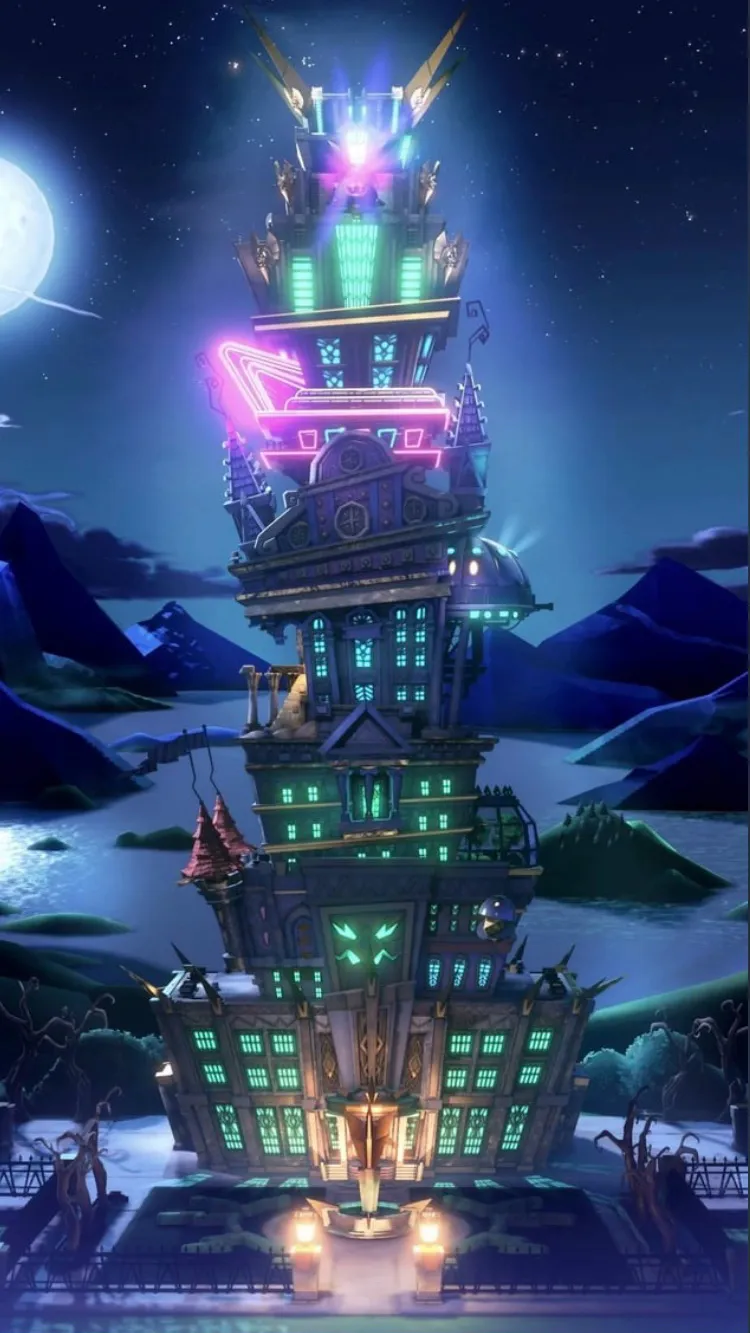 ai character: Luigi’s mansion background