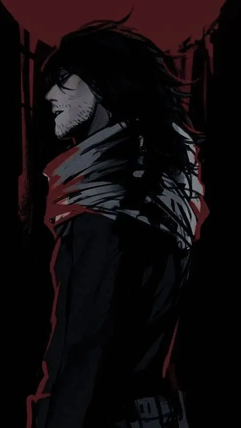 ai character: Vampire Aizawa AU! background