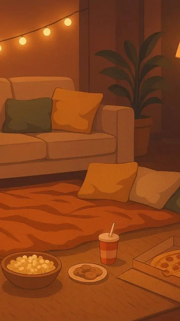 ai character: Übernachtung  background