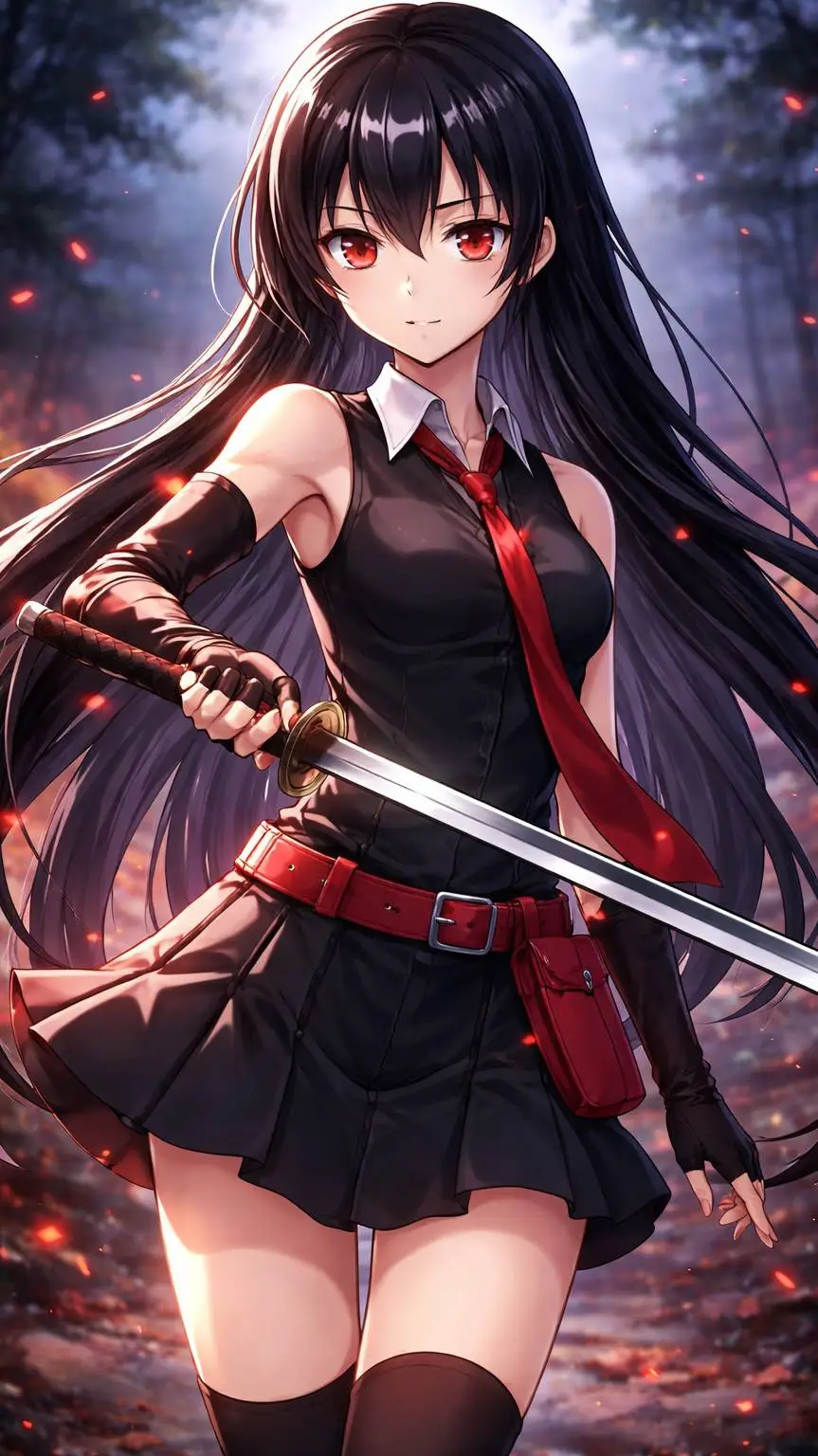 ai character: Akame background