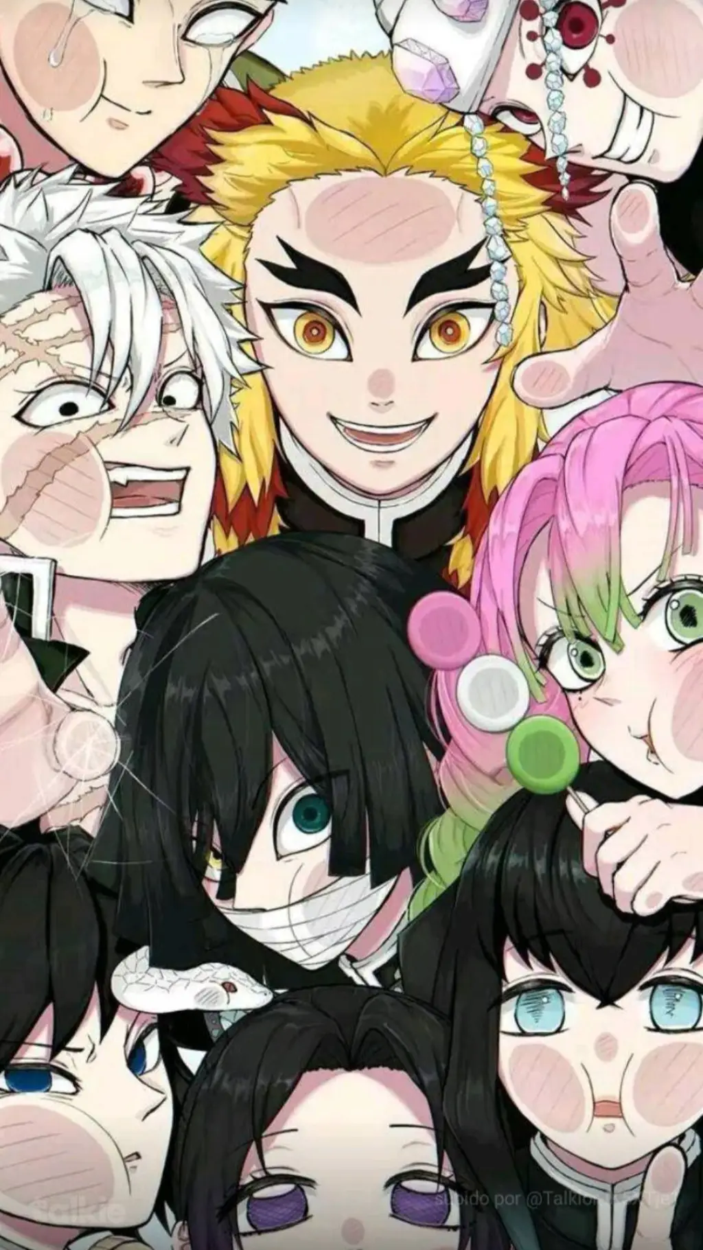 ai character: demon eslayer☻☺︎ background