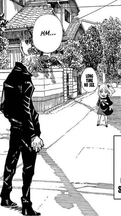 ai character: gojo vs anya background