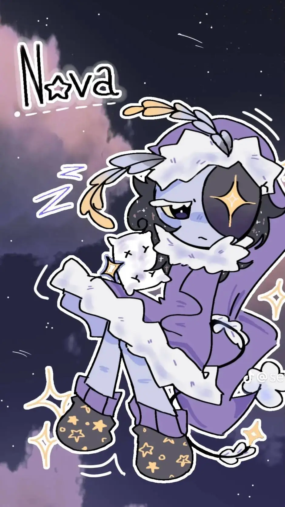 ai character: Astro💙 background