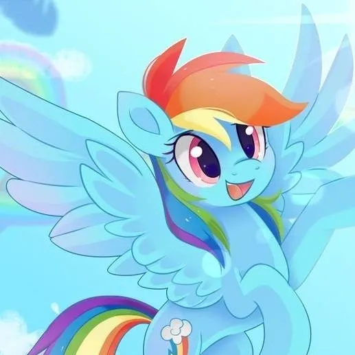 chat with ai character: Rainbow Dash 