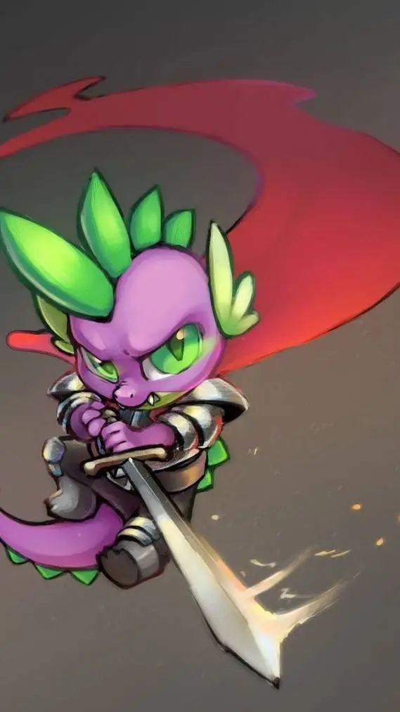 ai character: Spike the dragon  background