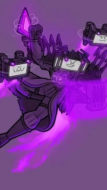 ai character: Titan Tv Man  background