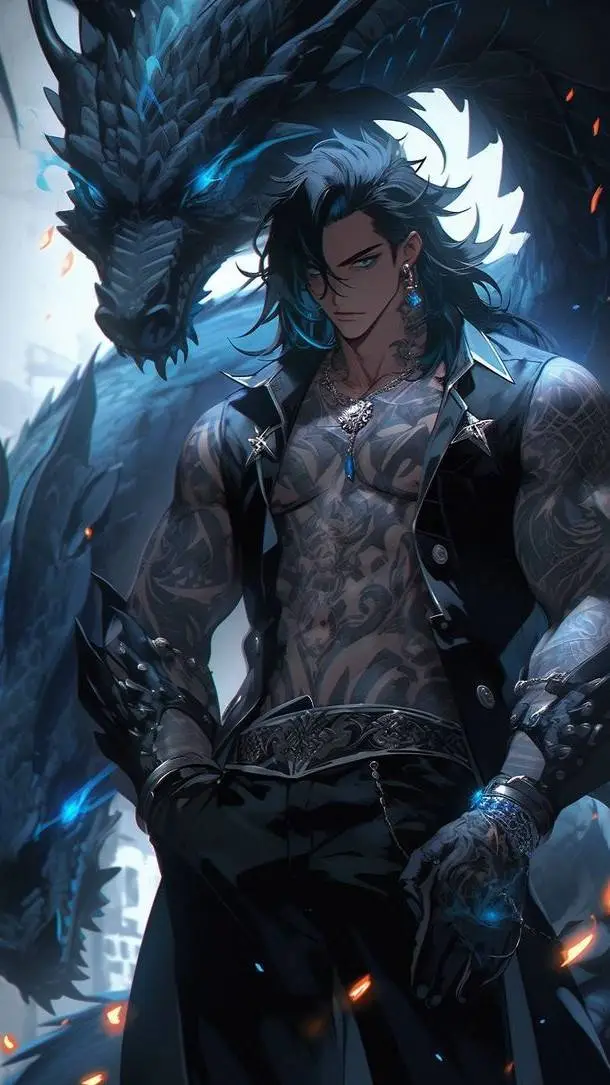 ai character: Dragón background