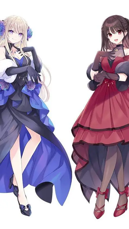 ai character: Angelica y Beatrix background