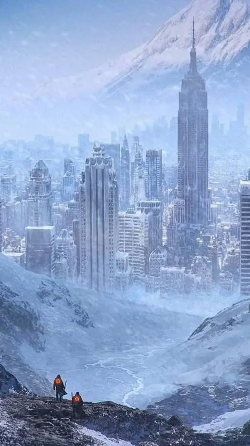 ai character: Apocalipsis snow background