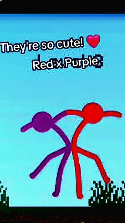 ai character: Red x Purple background