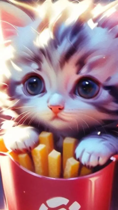 ai character: fluffy fry thief background