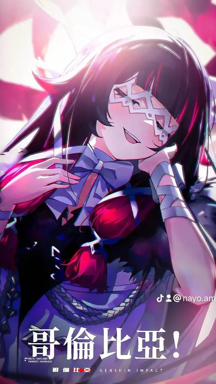 ai character: Columbina  background