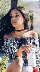 ai character: Jena ortega background
