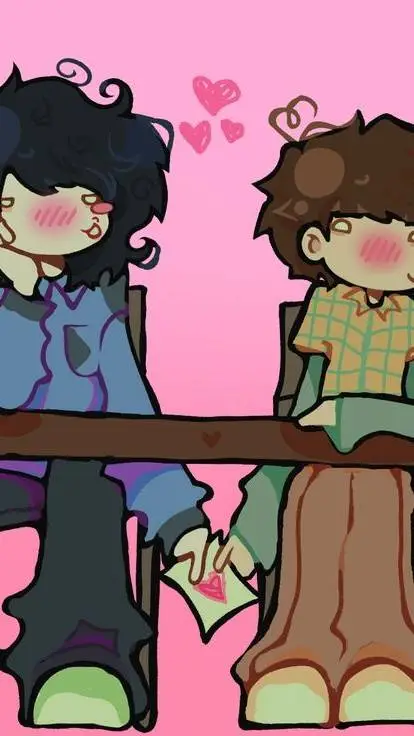 ai character: Byler! >< background