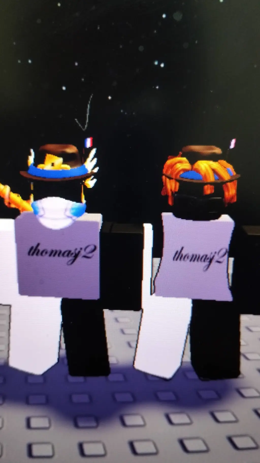 ai character: Me and zach background