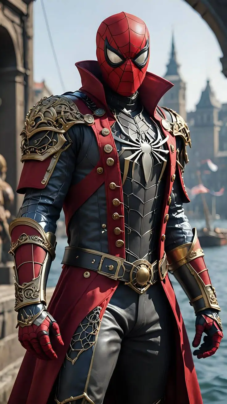 ai character: Spider pirate background