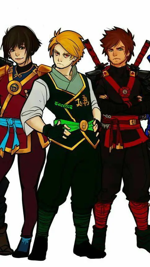 ai character: Lloyd,Nya and Kai background