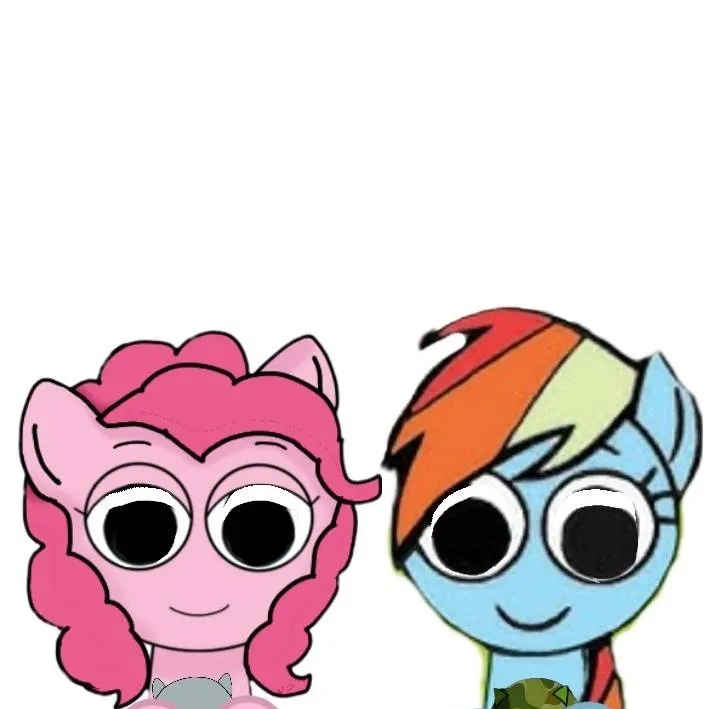 chat with ai character: pinkie and rainbow