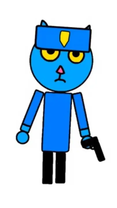 ai character: Police cat  background