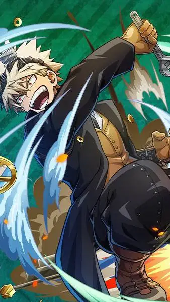 ai character: Katsuki Bakugou background