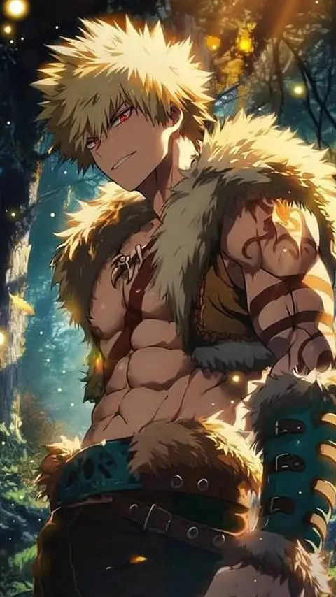 ai character: Katsuki Bakugou background