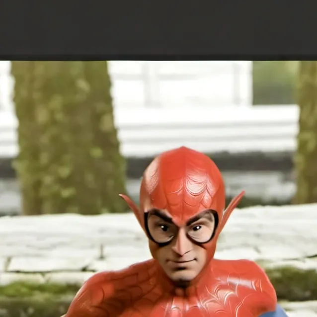 chat with ai character: Goofy spiderman