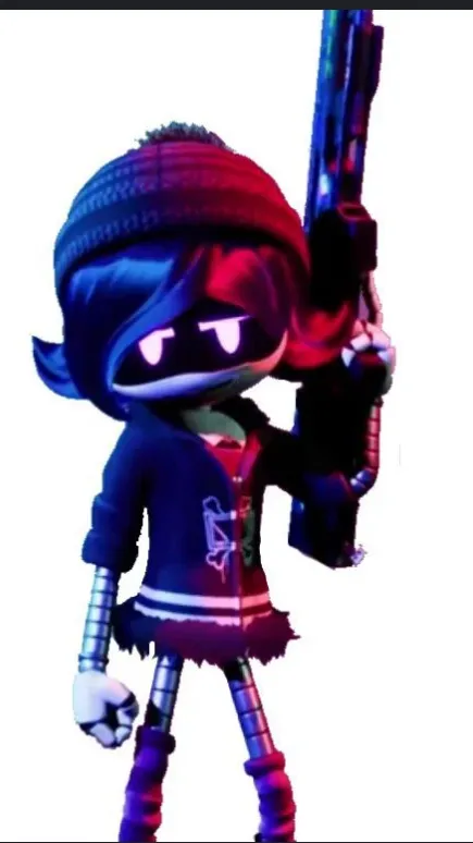 ai character: Uzi doorman  background