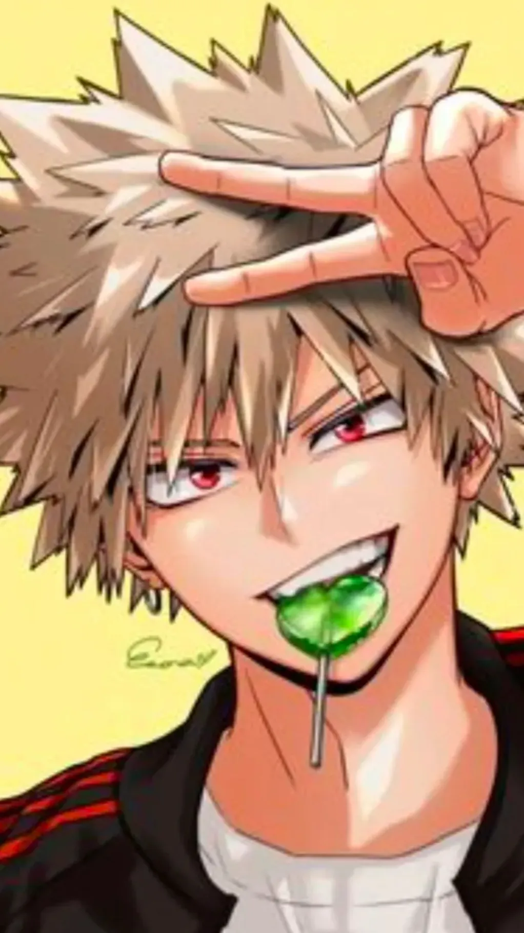 ai character: Katsuki Bakugo background