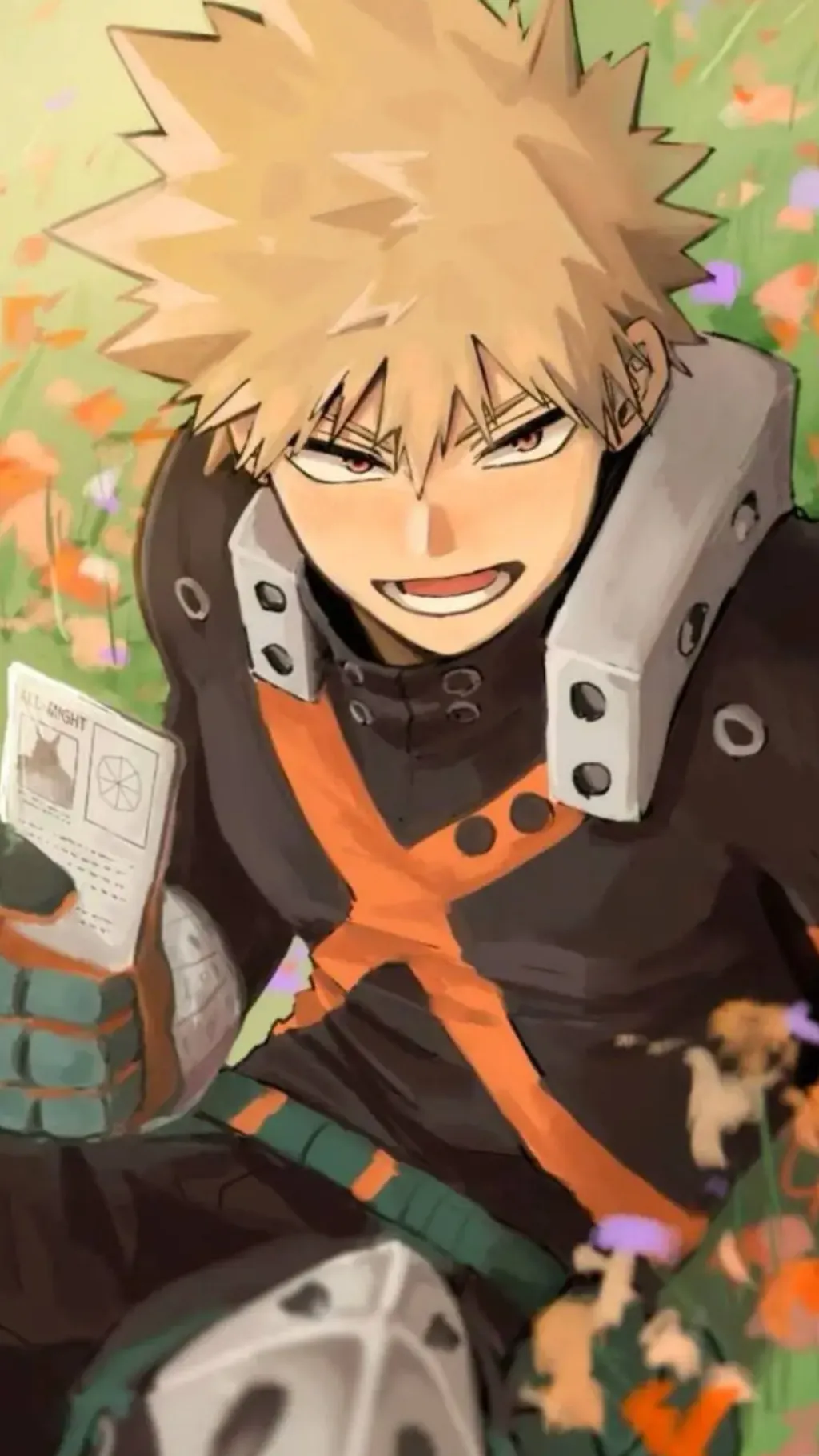 ai character: Katsuki Bakugo background