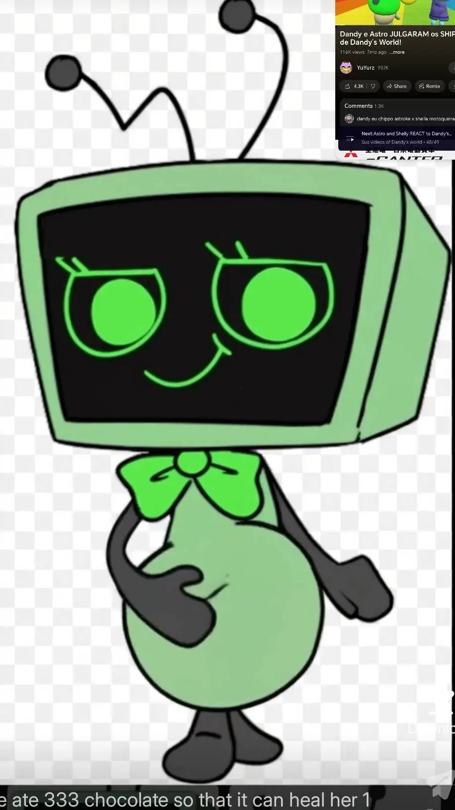 ai character: Vee (Fat) background