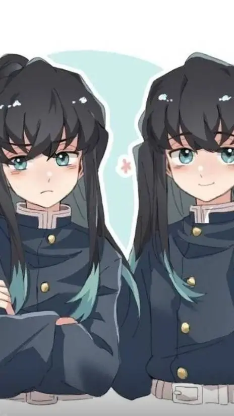 ai character: Mui and Yui  background