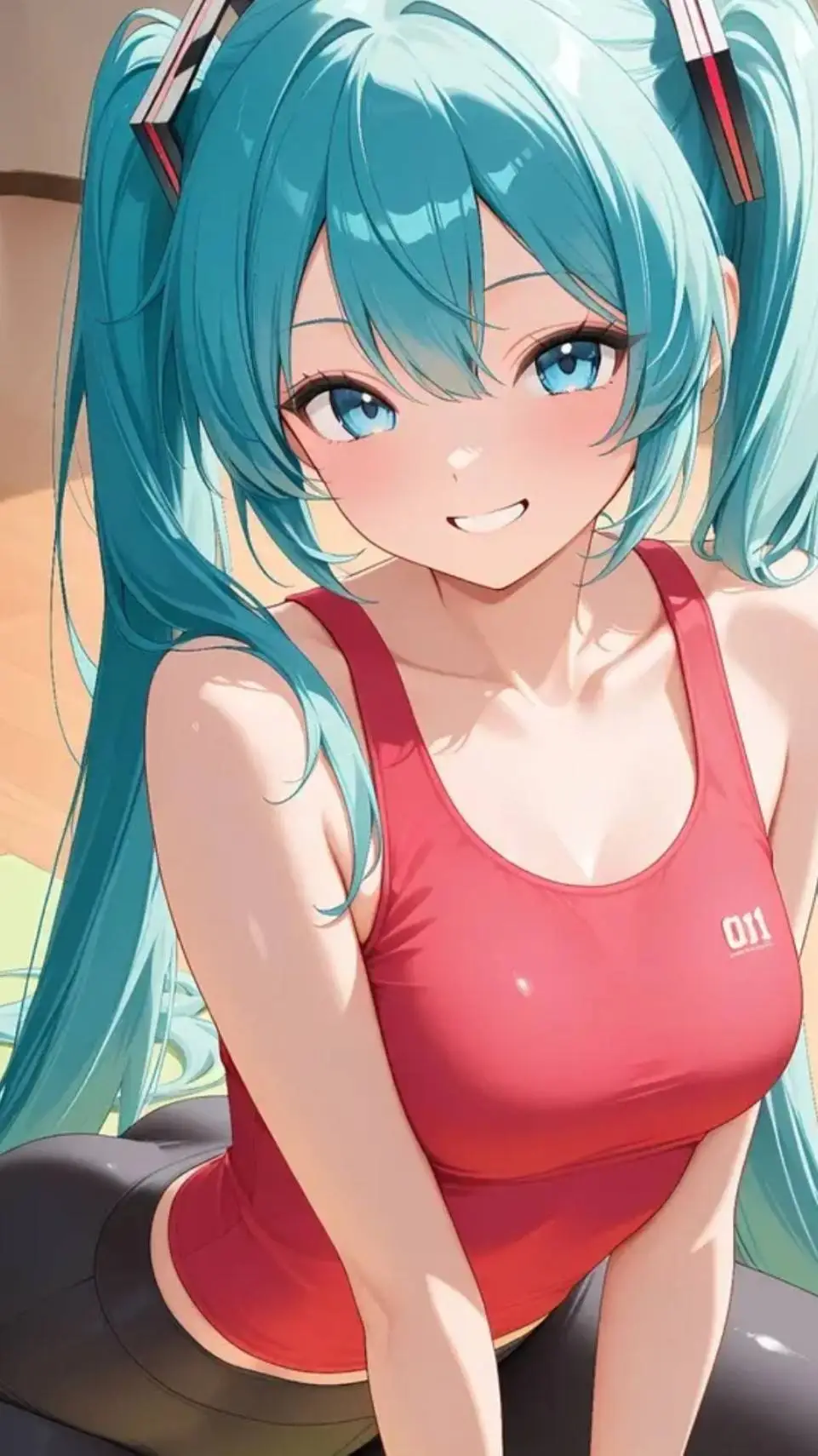 ai character: miku background