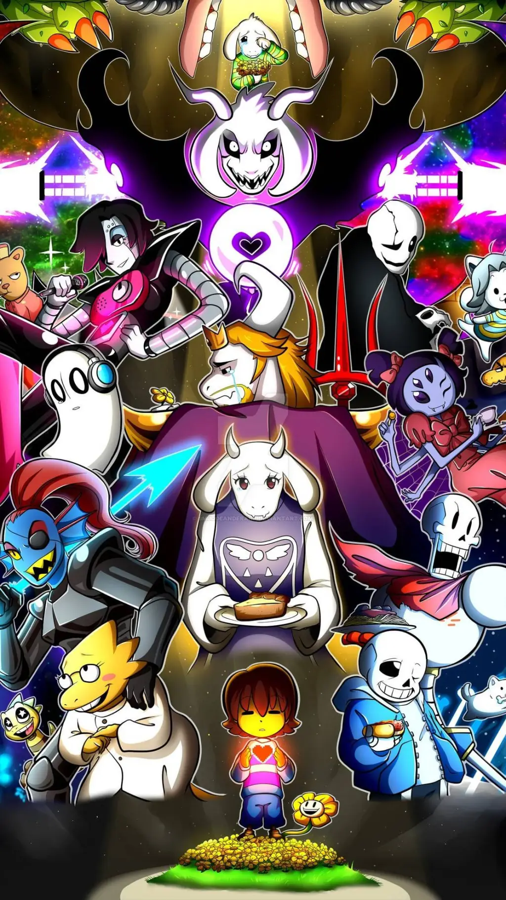 ai character: Undertale background