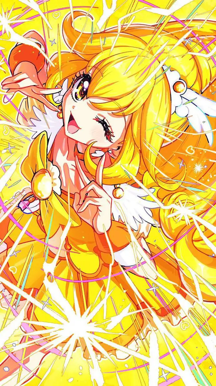 ai character: Glitter force  background
